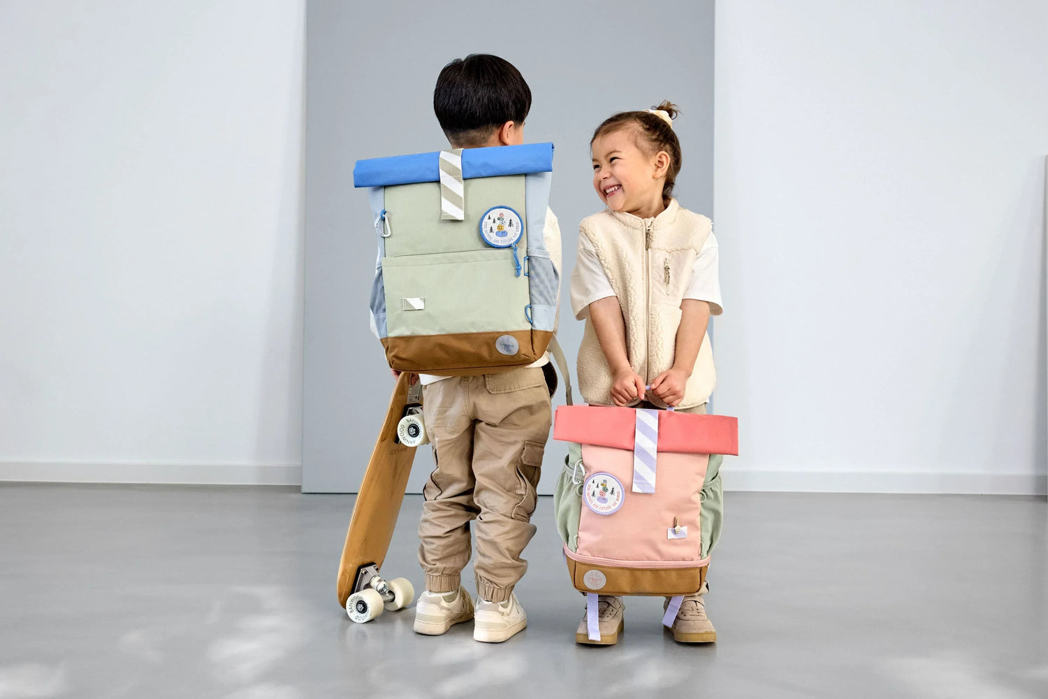 LÄSSIG Kinderrucksack Rolltop Medium – Sunny Explorer - Nook' d' Mel - Kinder Concept Store