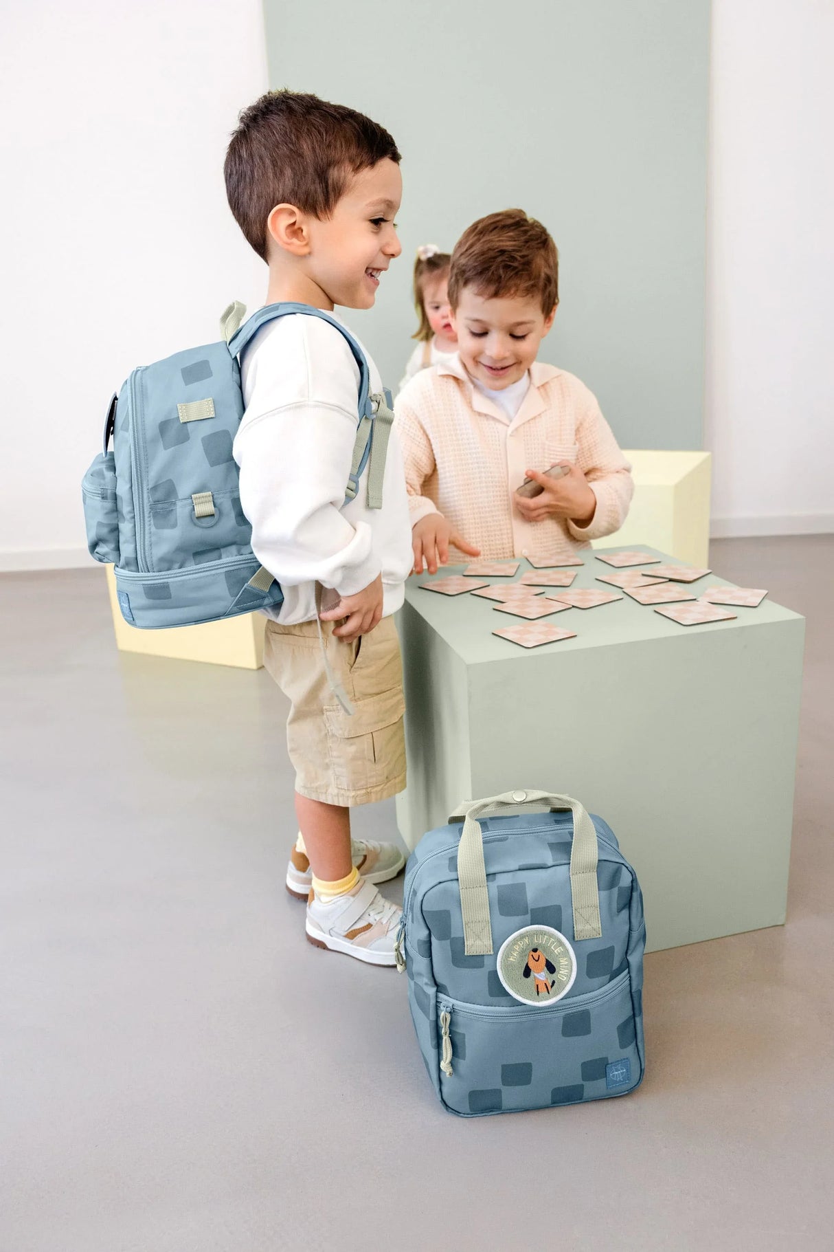 LÄSSIG Kindergartenrucksack Square Mini – Pattern Party - Nook' d' Mel - Kinder Concept Store