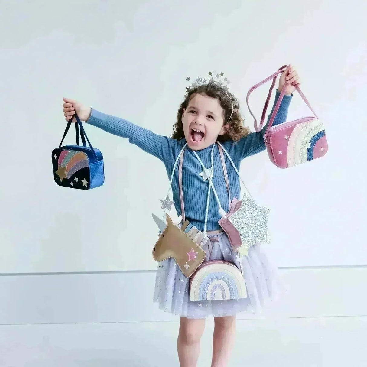 Glitzer Stern Tasche - Nook' d' Mel - Kinder Concept Store