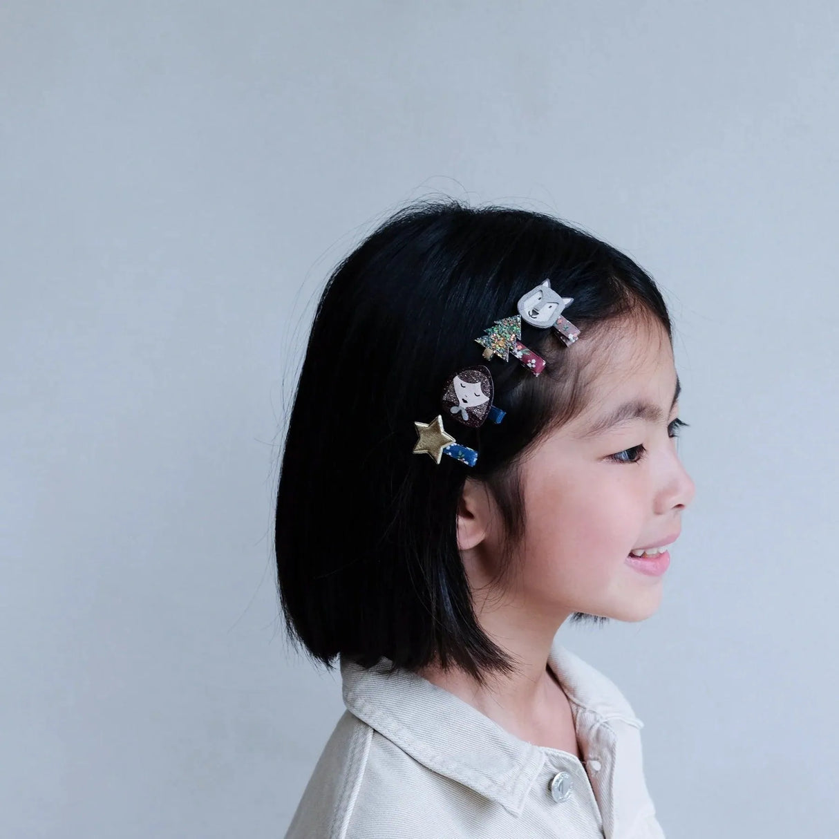 Rotkäppchen-Mini-Haarspangen - Nook' d' Mel - Kinder Concept Store