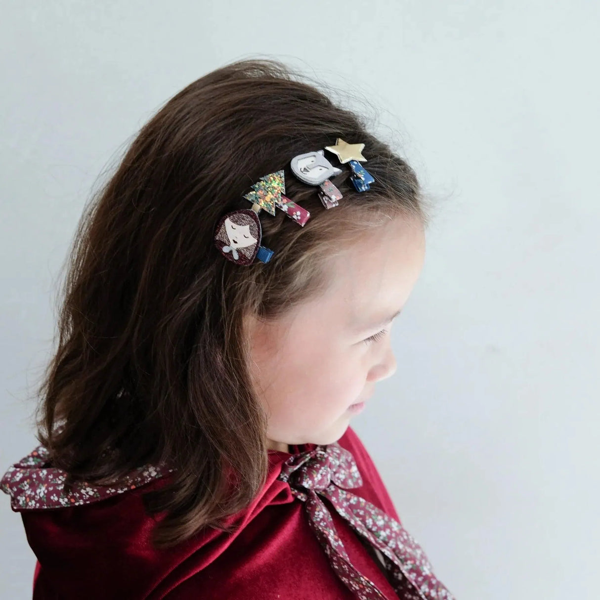 Rotkäppchen-Mini-Haarspangen - Nook' d' Mel - Kinder Concept Store