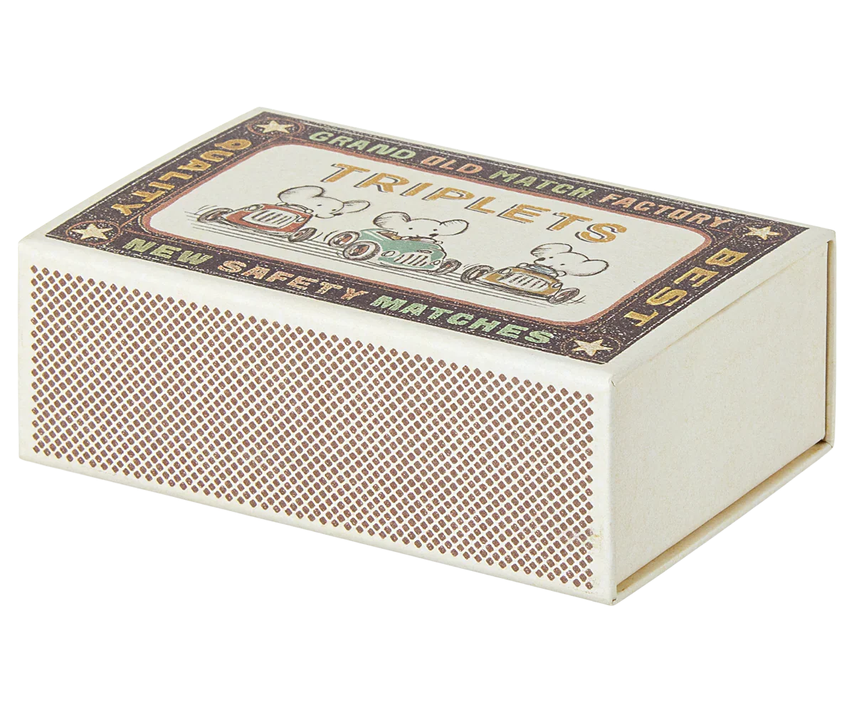 Maileg Drillinge, Babymäuse in der Streichholzschachtel