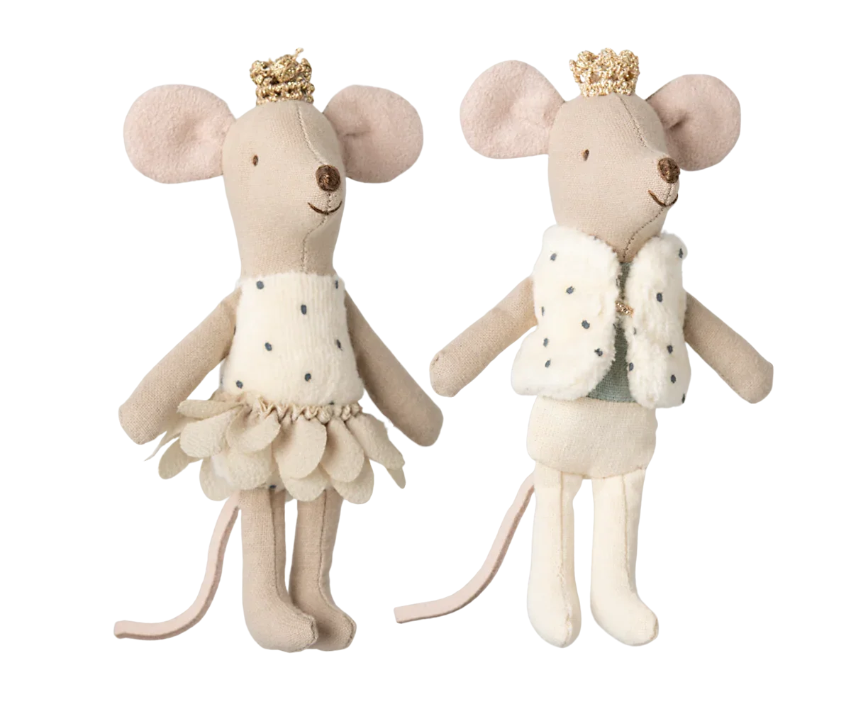 Maileg Königliche Zwillingsmäuse, kleine Schwester & Bruder