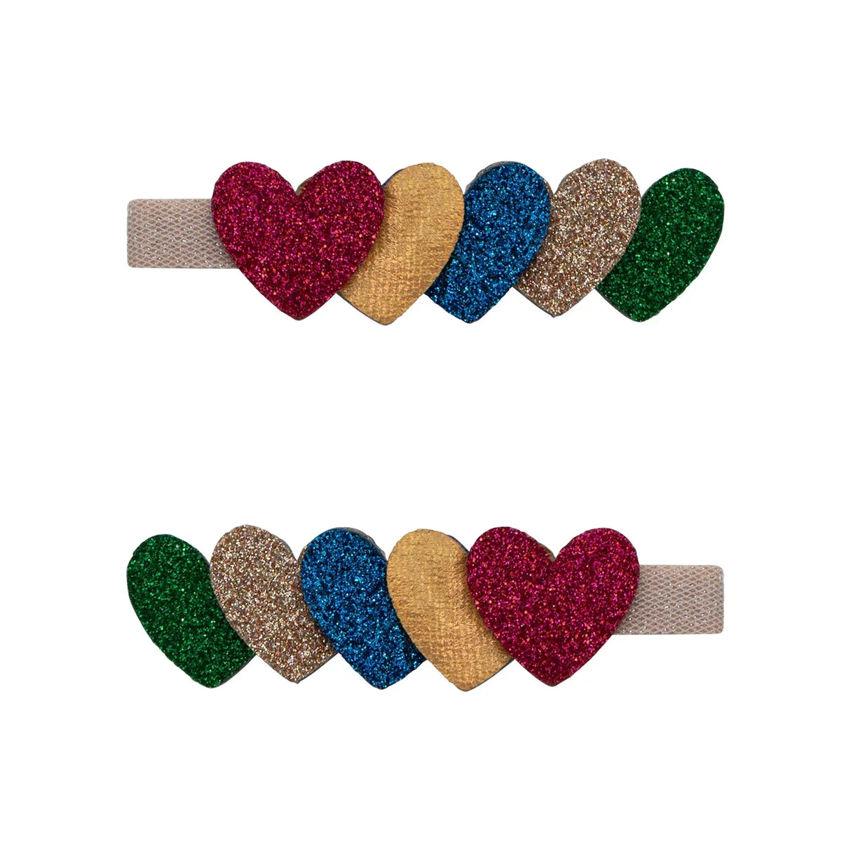 MIMI & LULA Jazzy Layered Heart Haarspangen