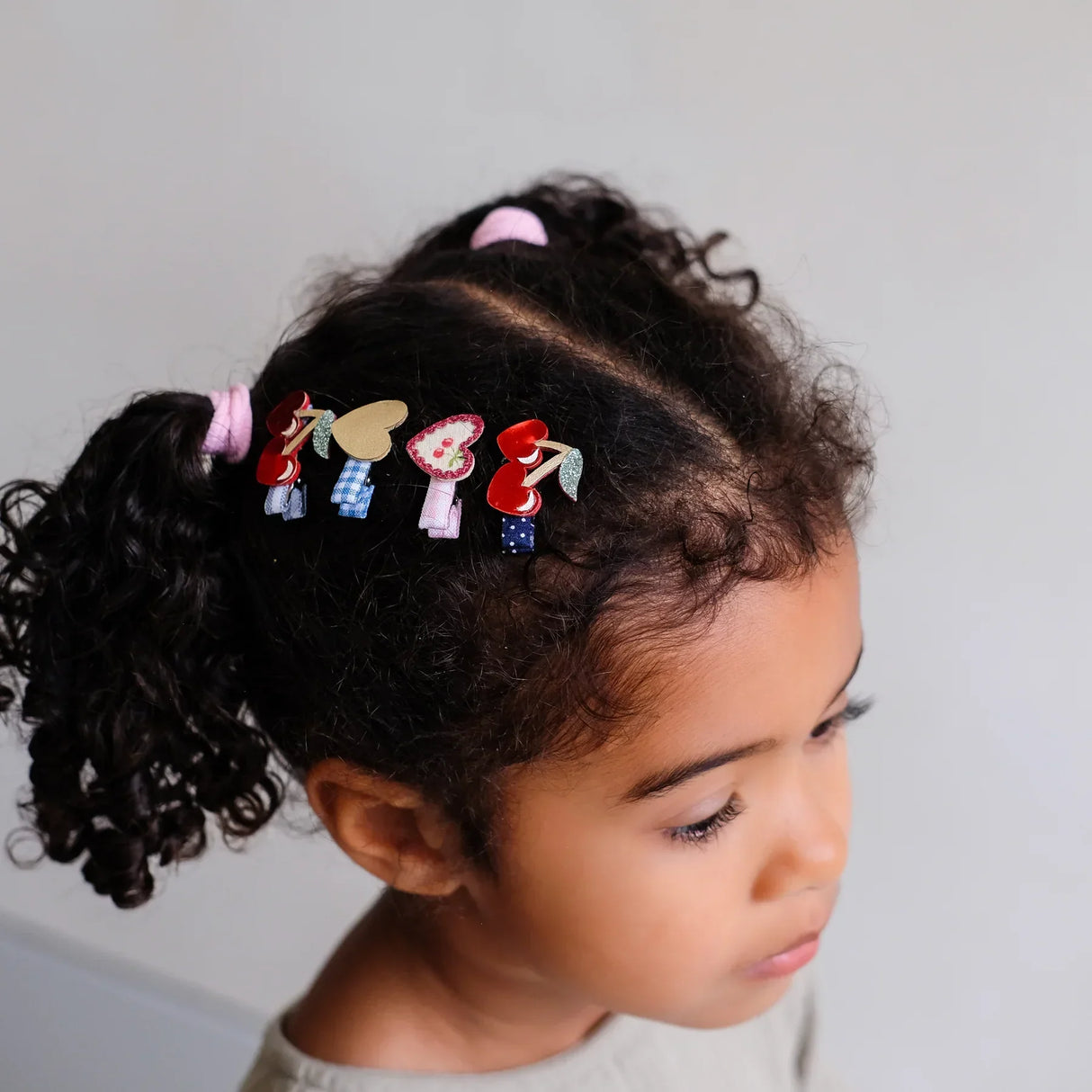 MIMI & LULA Red Cherries Mini Haarspangen