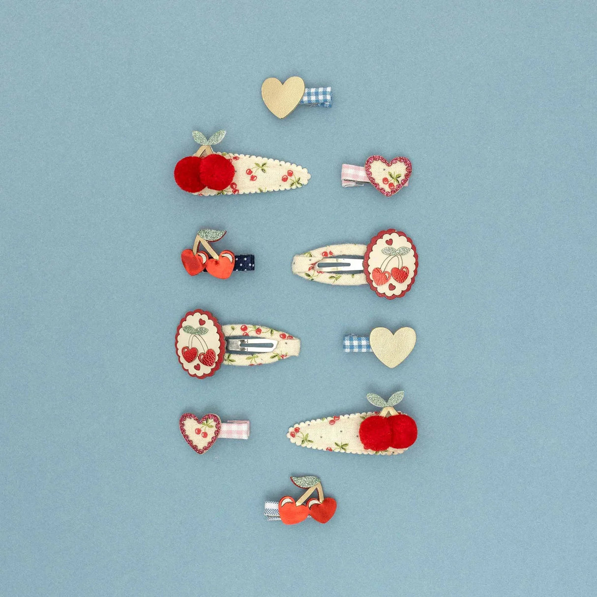 MIMI & LULA Red Cherries Mini Haarspangen