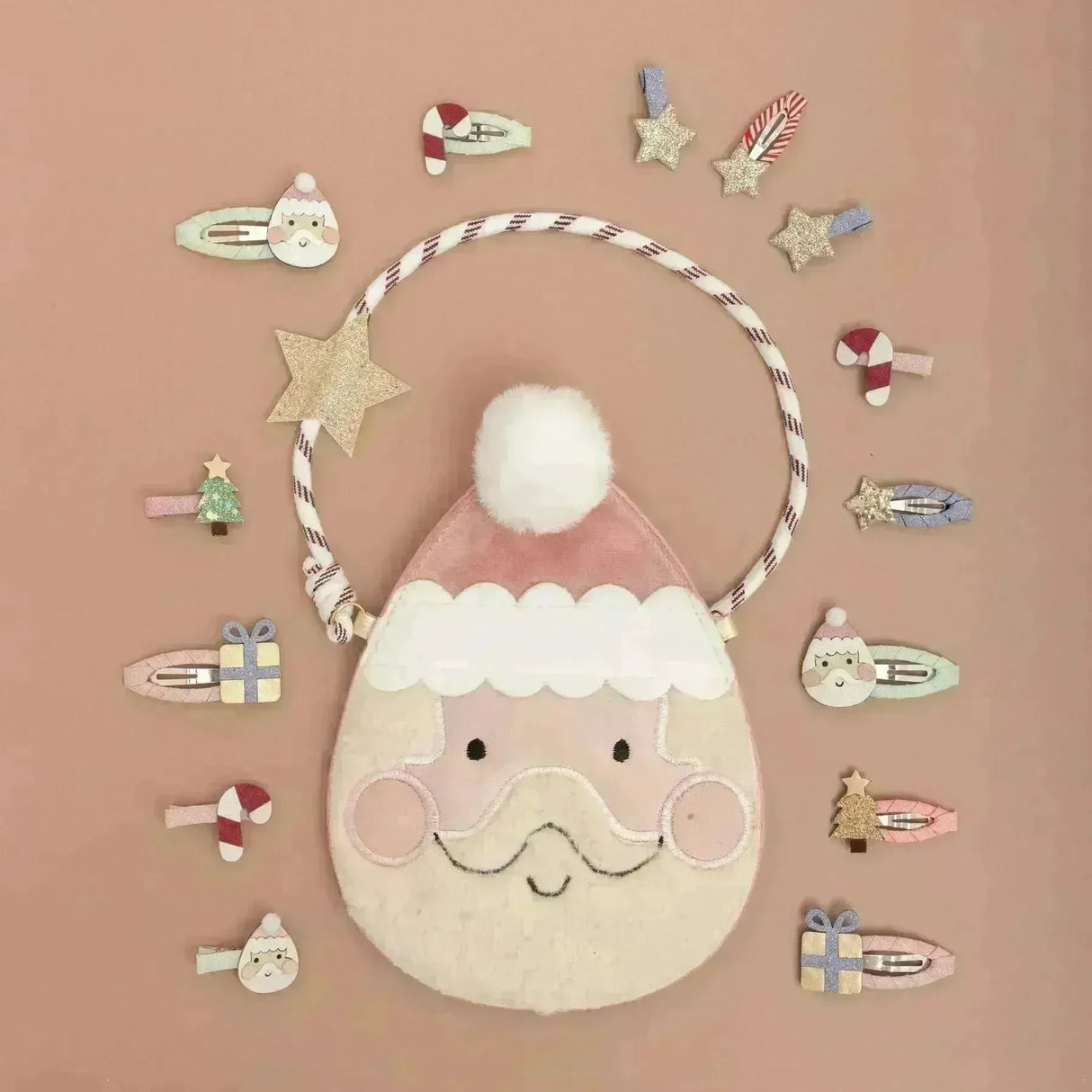 Weihnachtsmann Haarspangen-Set - Nook' d' Mel - Kinder Concept Store