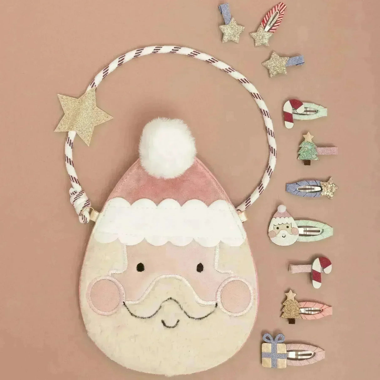 Weihnachtsmann Haarspangen-Set - Nook' d' Mel - Kinder Concept Store