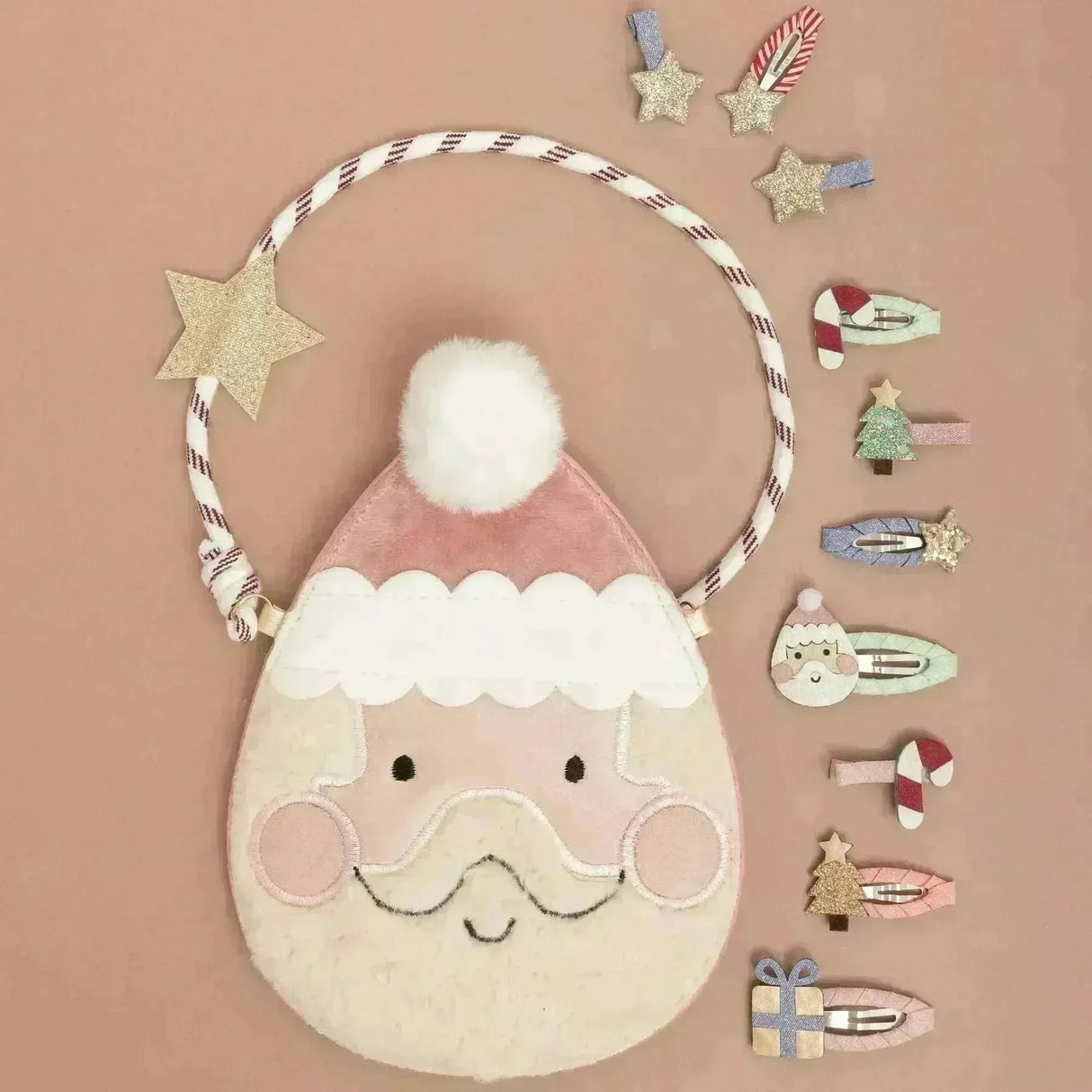 Weihnachtsmann Haarspangen-Set - Nook' d' Mel - Kinder Concept Store