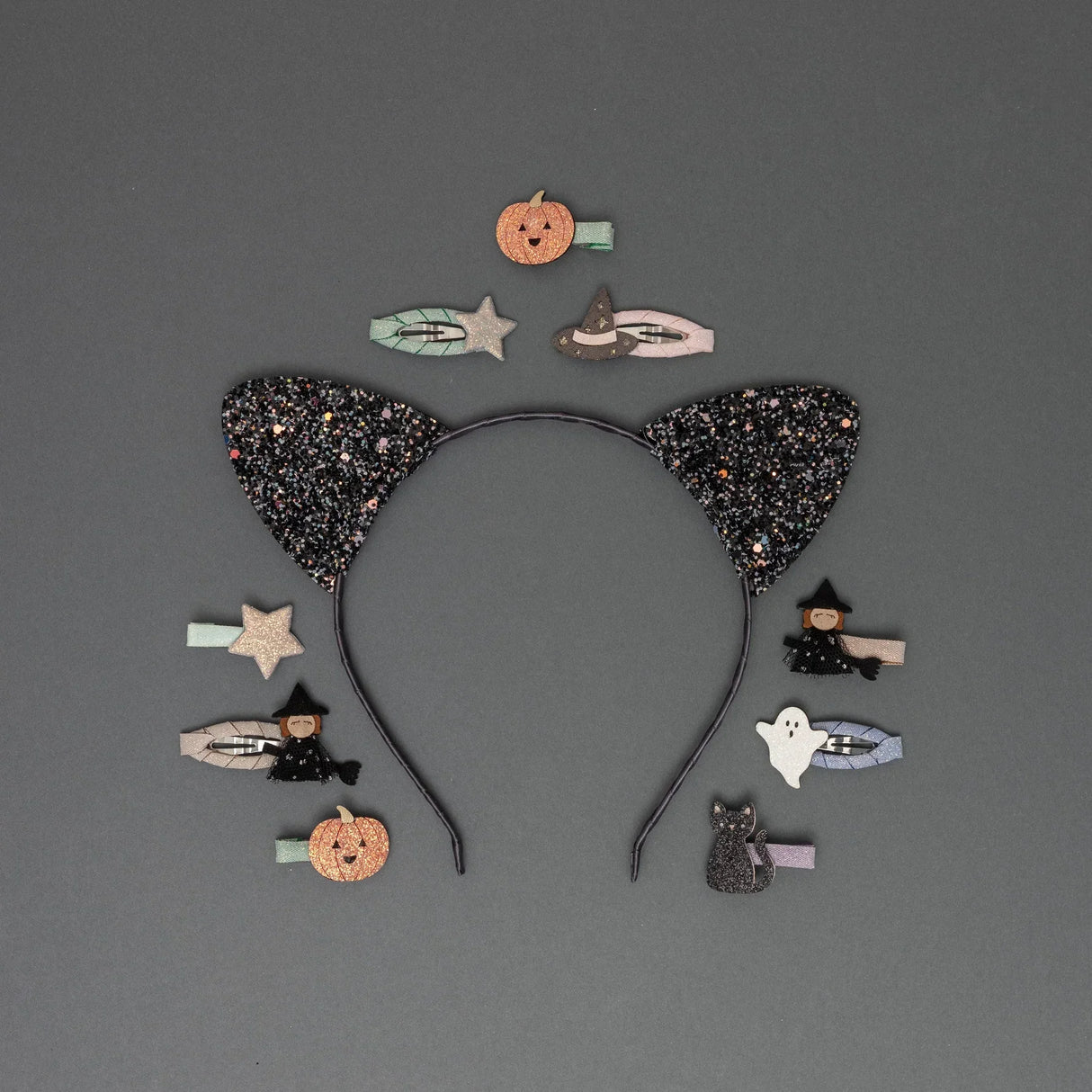 MIMI & LULA Gruselige Glitzer‑Katzenohren Haarreif - Nook' d' Mel - Kinder Concept Store