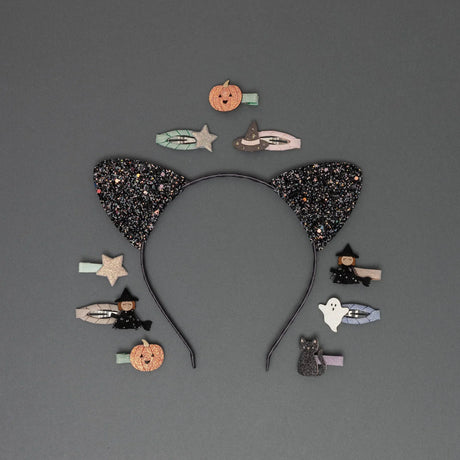 MIMI & LULA Gruselige Glitzer‑Katzenohren Haarreif - Nook' d' Mel - Kinder Concept Store