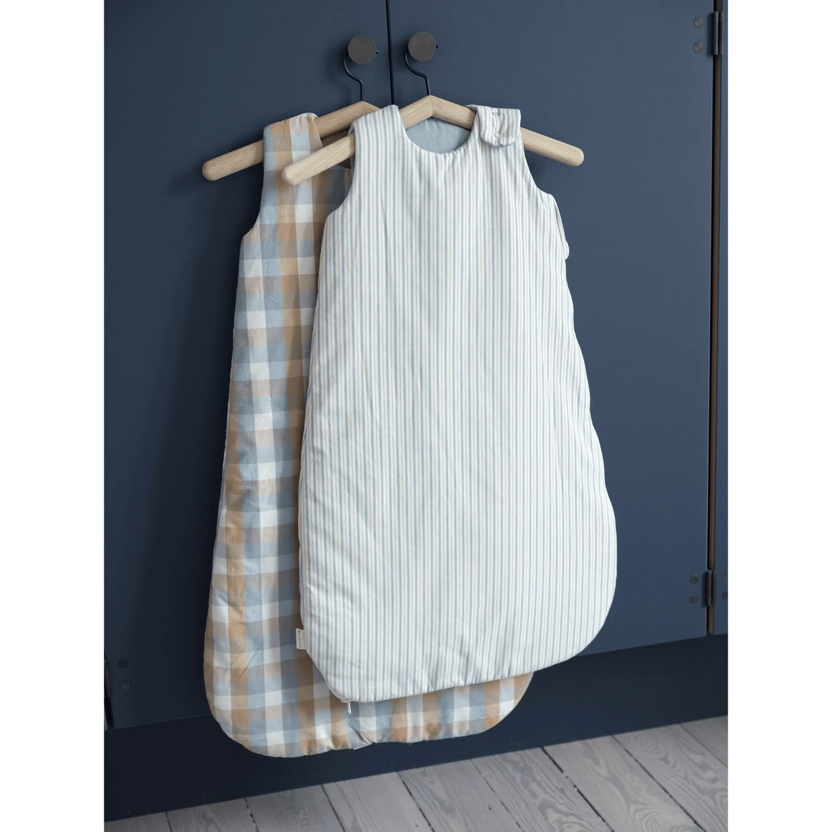 FABELAB Baby-Schlafsack "Cottage Blue Stripes"