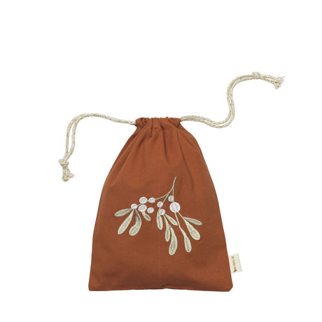 FABELAB Geschenke-Stoffbeutel Mistletoe embroidery - Nook' d' Mel - Kinder Concept Store