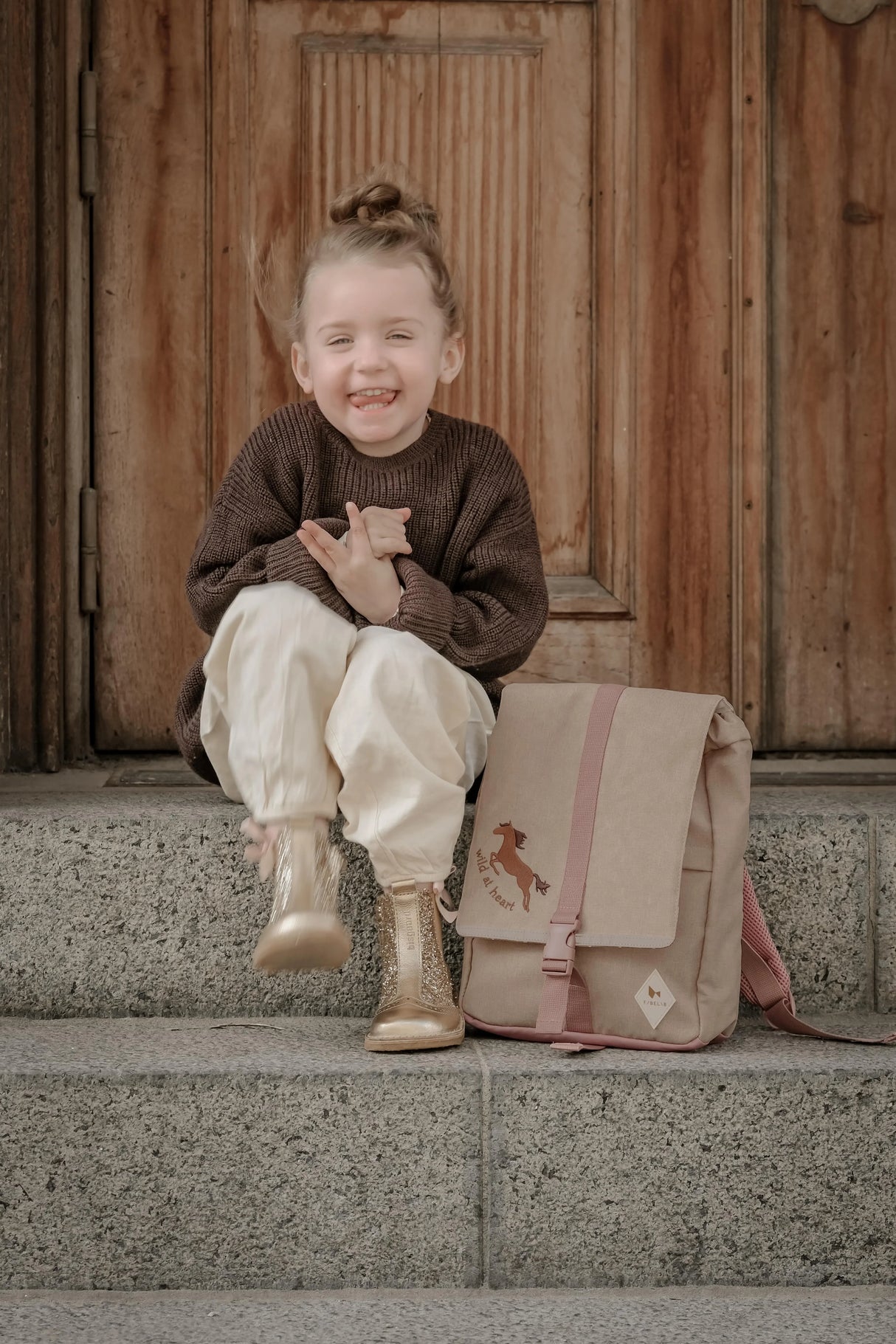 Fabelab Rucksack Klein Wild at Heart „Caramel“