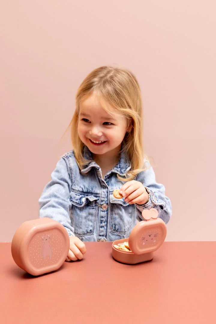 TRIXIE Snackbox mit Clip - 2er-Set - Mrs. Cat - Nook' d' Mel - Kinder Concept Store