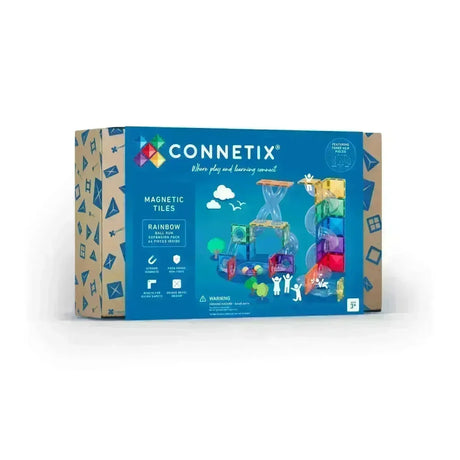 CONNETIX Magnetbausteine Kugelbahn Rainbow Ball Run Expansion Pack - 66 Teile - Nook' d' Mel - Kinder Concept Store