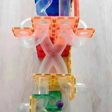 CONNETIX Magnetbausteine Kugelbahn Rainbow Ball Run Expansion Pack - 66 Teile - Nook' d' Mel - Kinder Concept Store