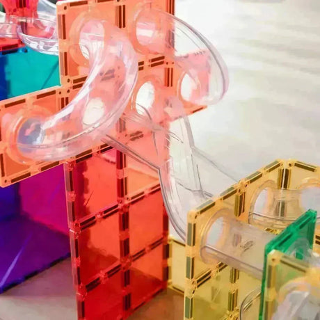 CONNETIX Magnetbausteine Kugelbahn Rainbow Ball Run Expansion Pack - 66 Teile - Nook' d' Mel - Kinder Concept Store