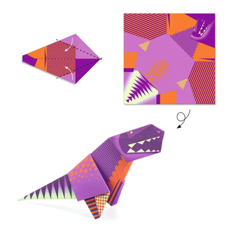 Origami Dinosaurier - Nook' d' Mel - Kinder Concept Store