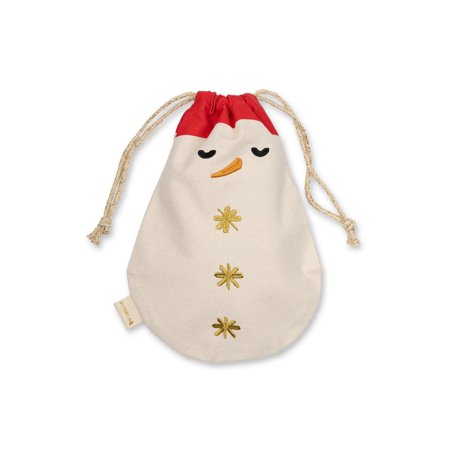 FABELAB Geschenke-Stoffbeutel – Snowman - Nook' d' Mel - Kinder Concept Store