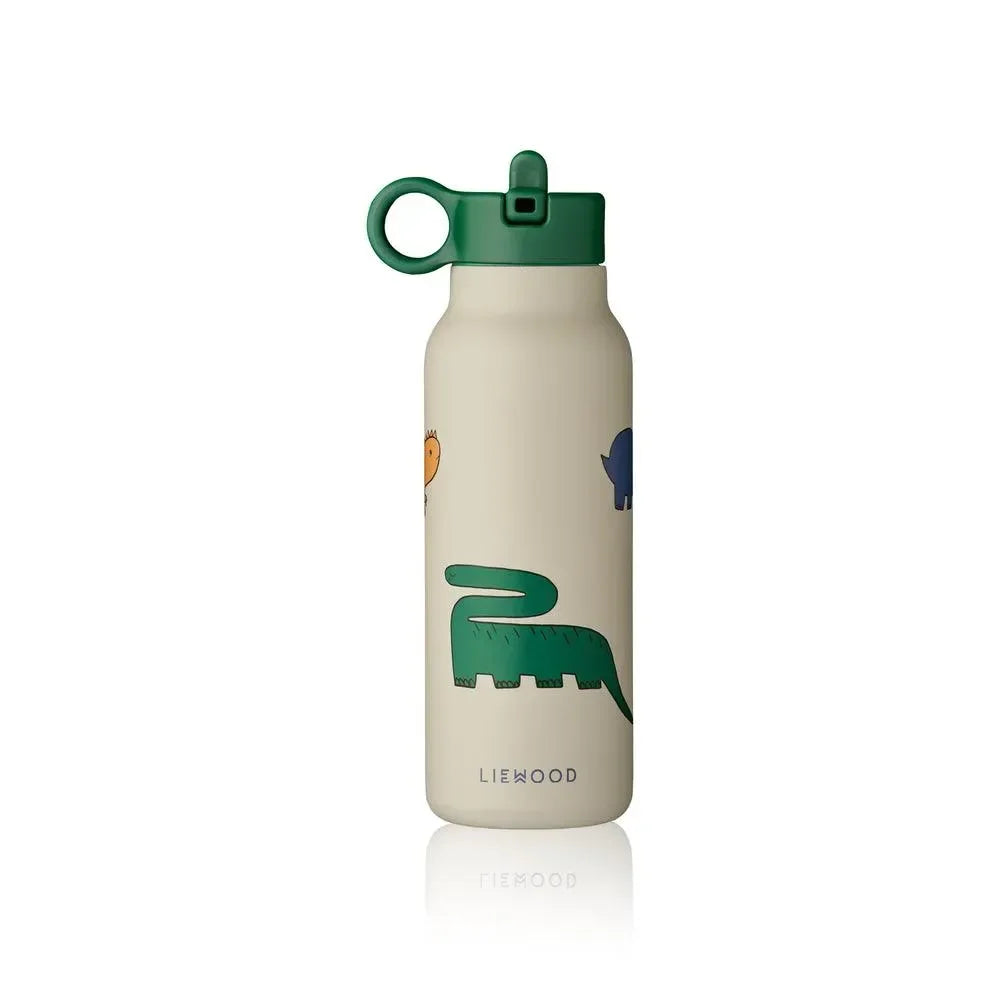 LIEWOOD Kinder Trinkflasche – 350 ml aus Edelstahl Falk "Dinosaurs / Mist"