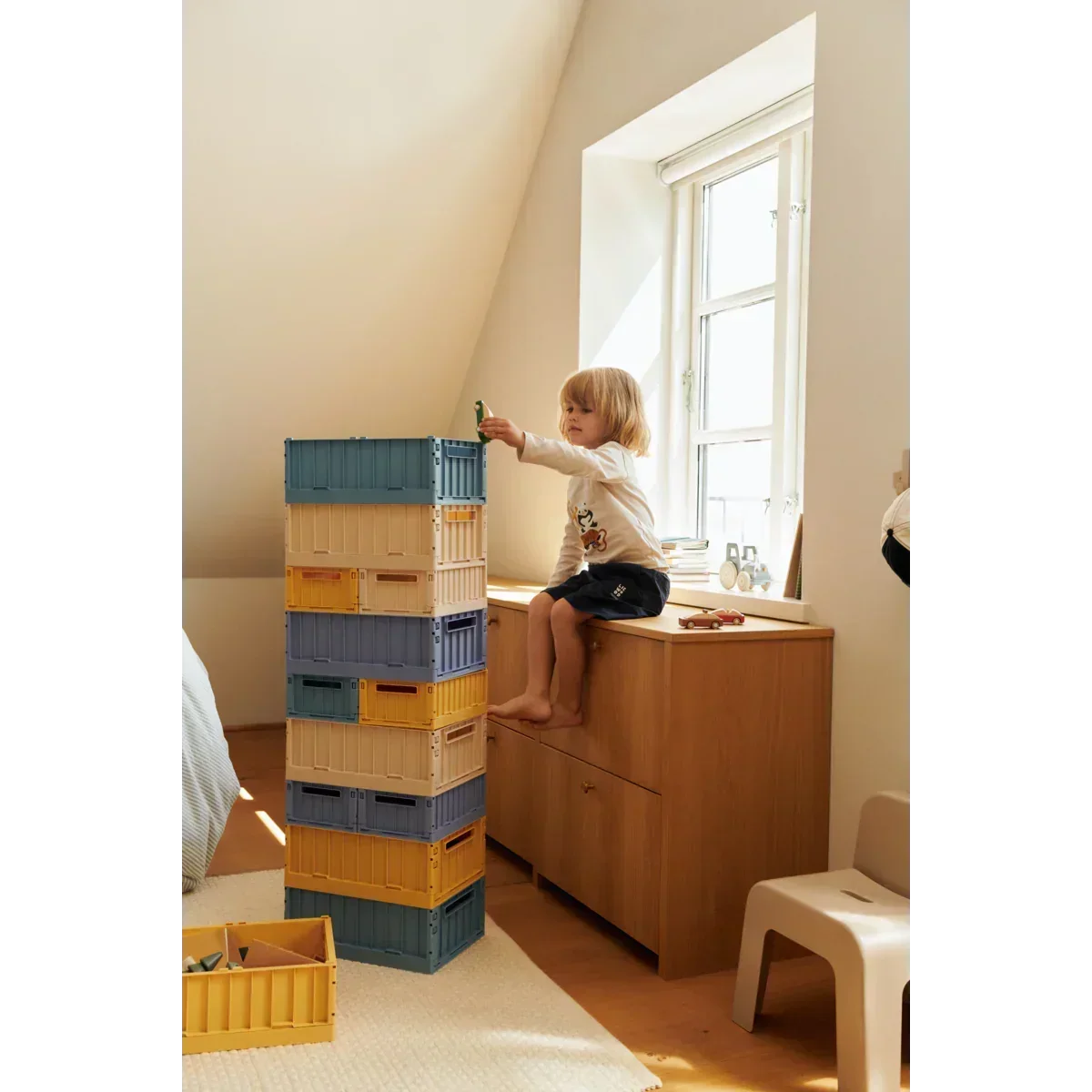 LIEWOOD Weston Aufbewahrungsbox Medium 2er-Pack "Sandy"