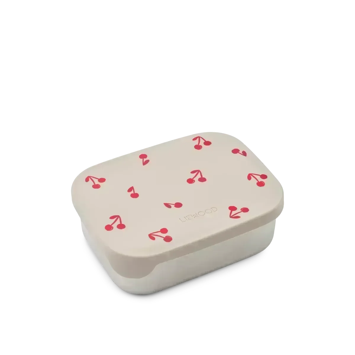 LIEWOOD Kinder Brotdose Edelstahl mit Silikondeckel Arthur "Cherries / Sandy"