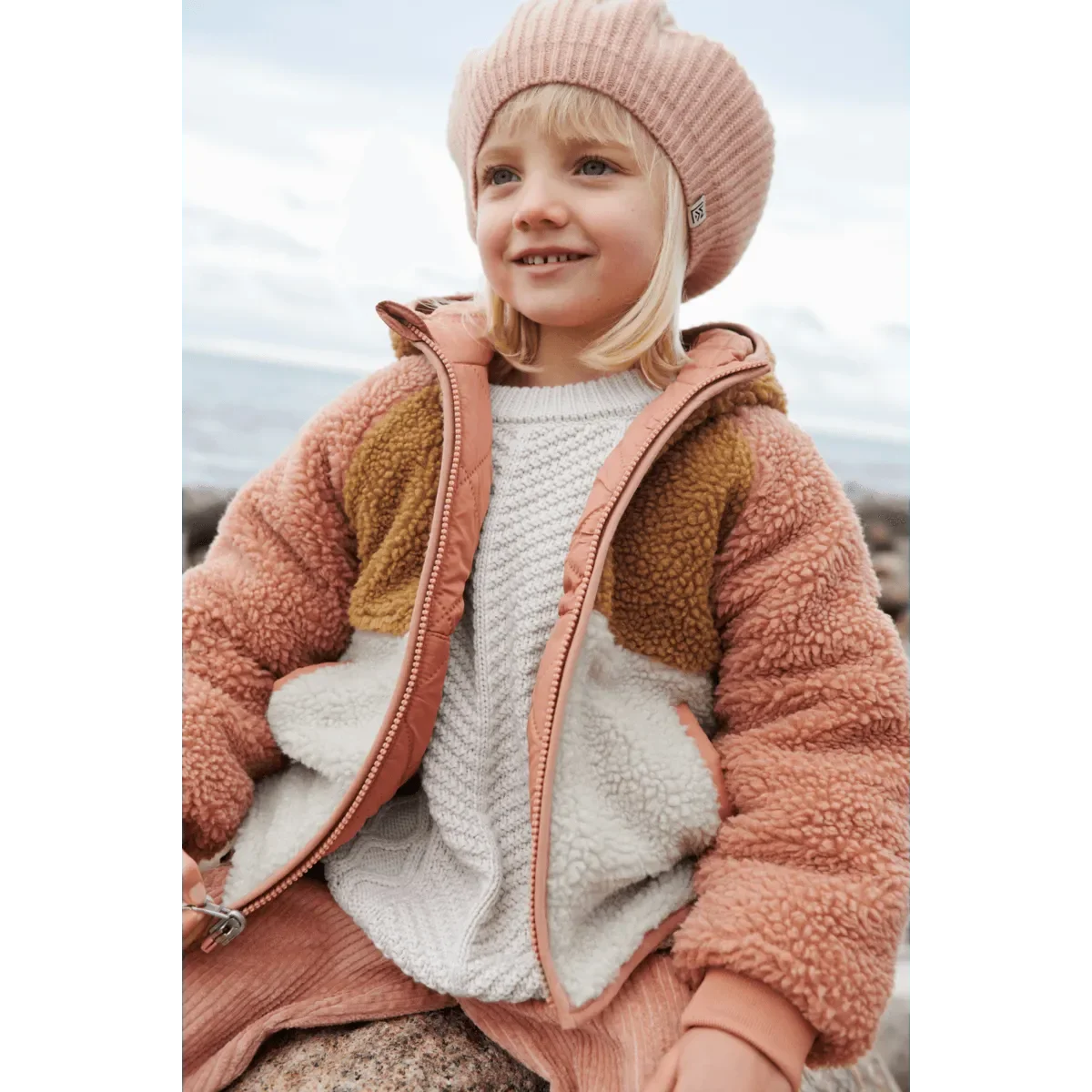 LIEWOOD Jackson Wendbare Fleecejacke für Kinder "Tuscany rose mix"