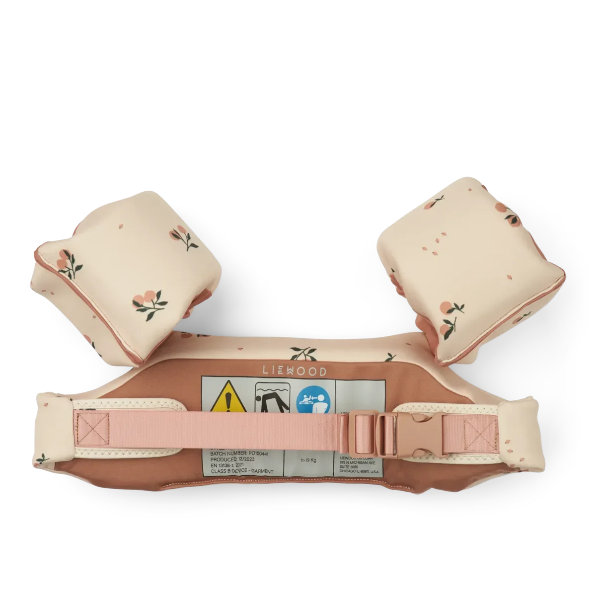 LIEWOOD Schwimmgürtel mit Schwimmflügeln Darko "Peach / Sea shell"