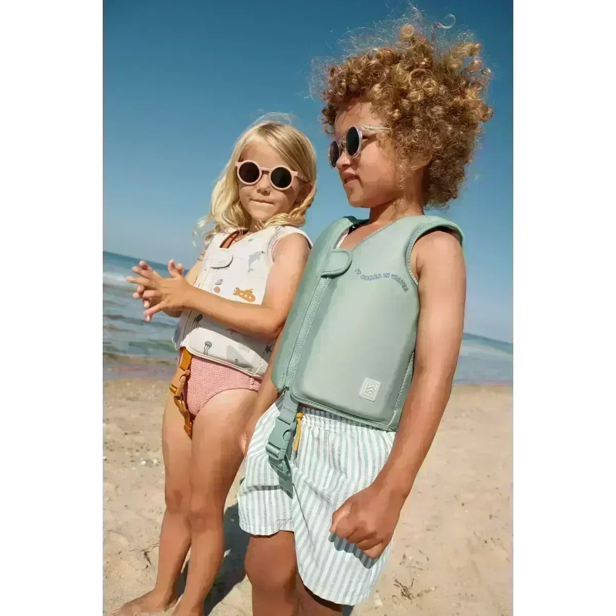 LIEWOOD Kinder Schwimmweste Dove "Sea creature / Sandy"