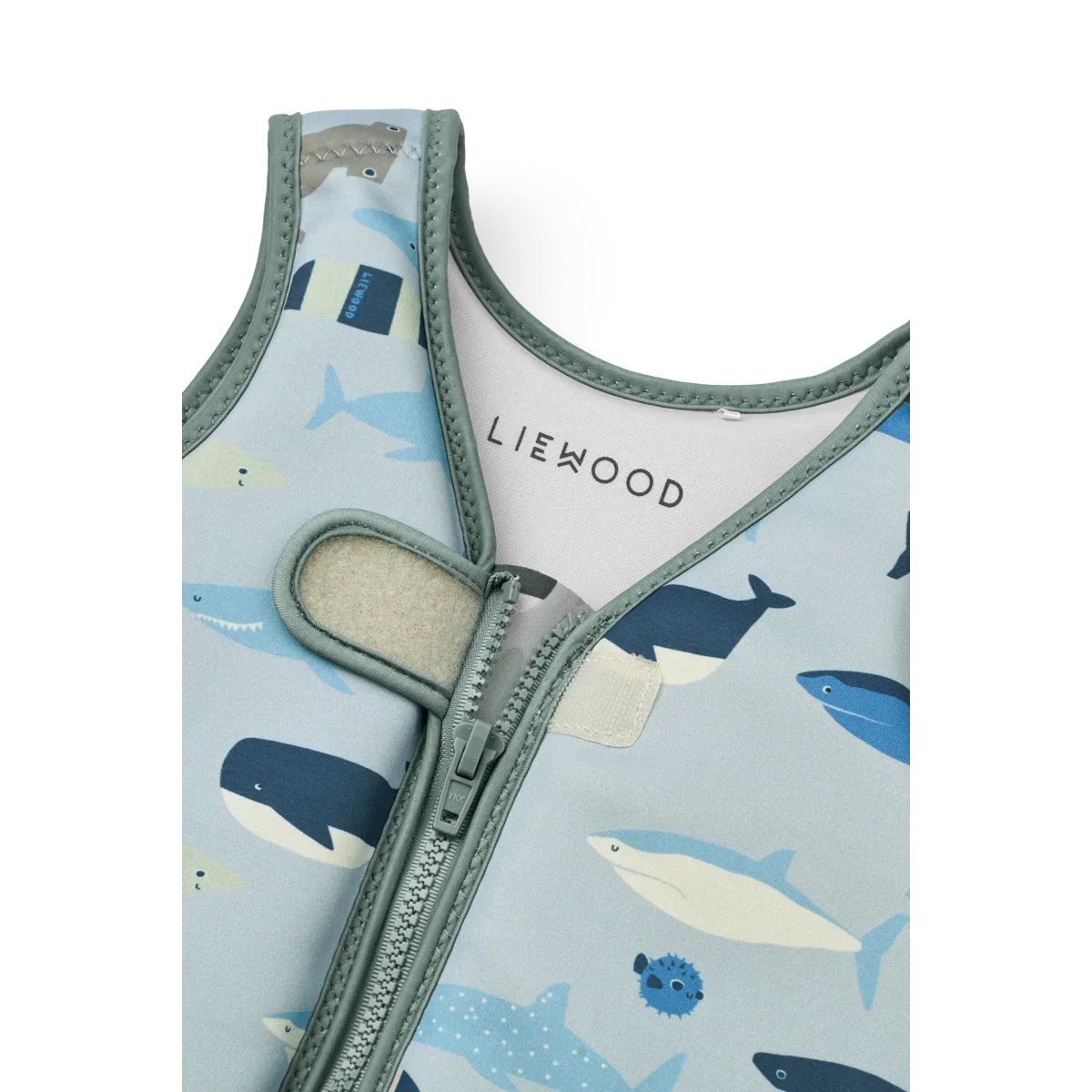 LIEWOOD Kinder Schwimmweste Dove "Shark / Dove blue"