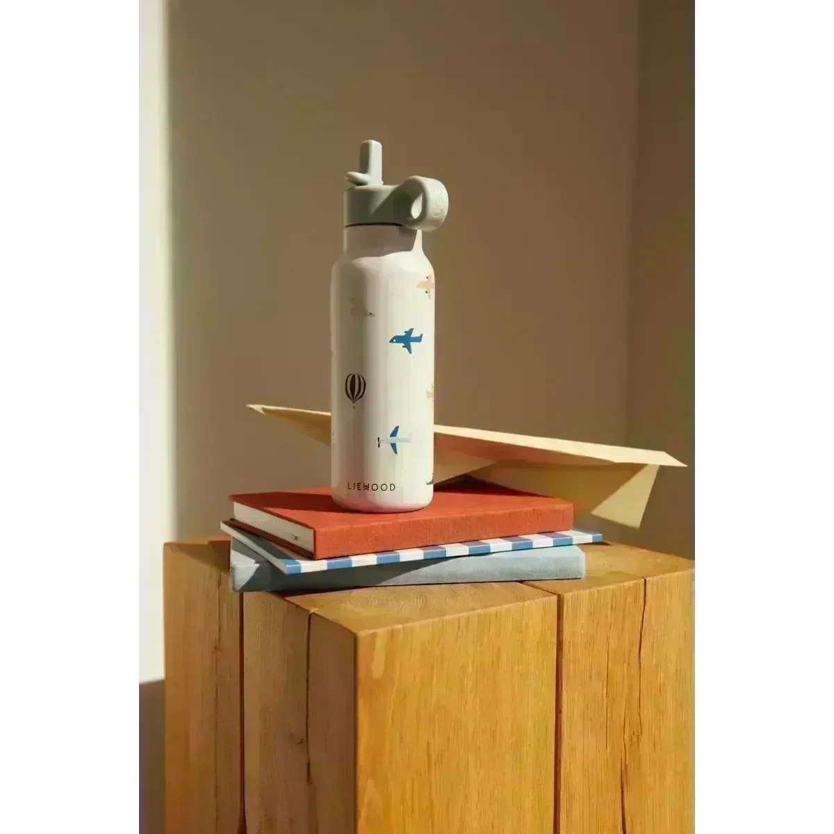 LIEWOOD Falk Trinkflasche für Kinder – 350 ml aus Edelstahl "Peach / Sea shell mix"