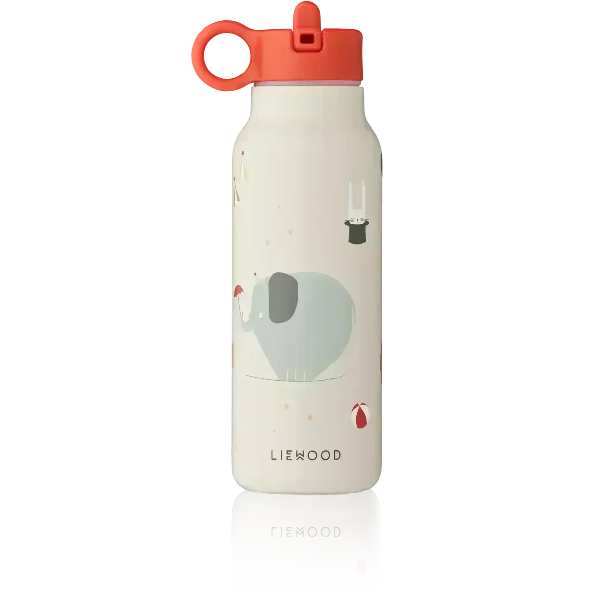 LIEWOOD Kinder Trinkflasche – 350 ml aus Edelstahl Falk "Circus / Sandy"