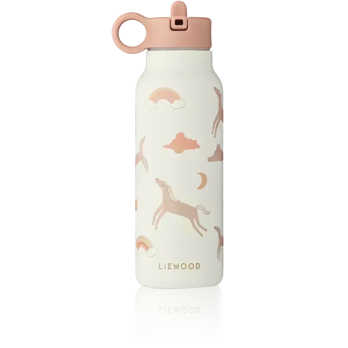 LIEWOOD Kinder Trinkflasche – 350 ml aus Edelstahl Falk "Dream / Ecru"