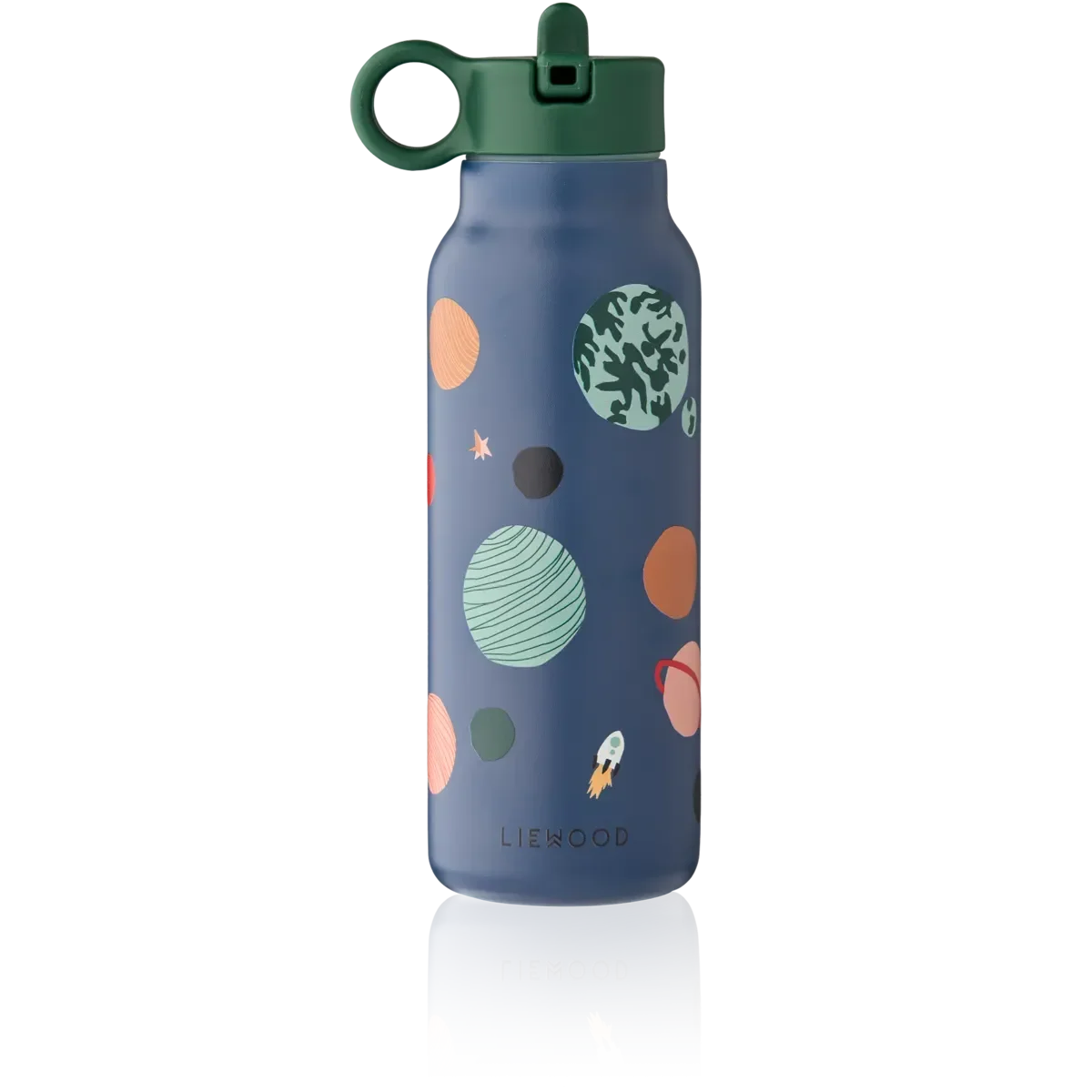 LIEWOOD Kinder Trinkflasche – 350 ml aus Edelstahl Falk "Universe / Classic navy"