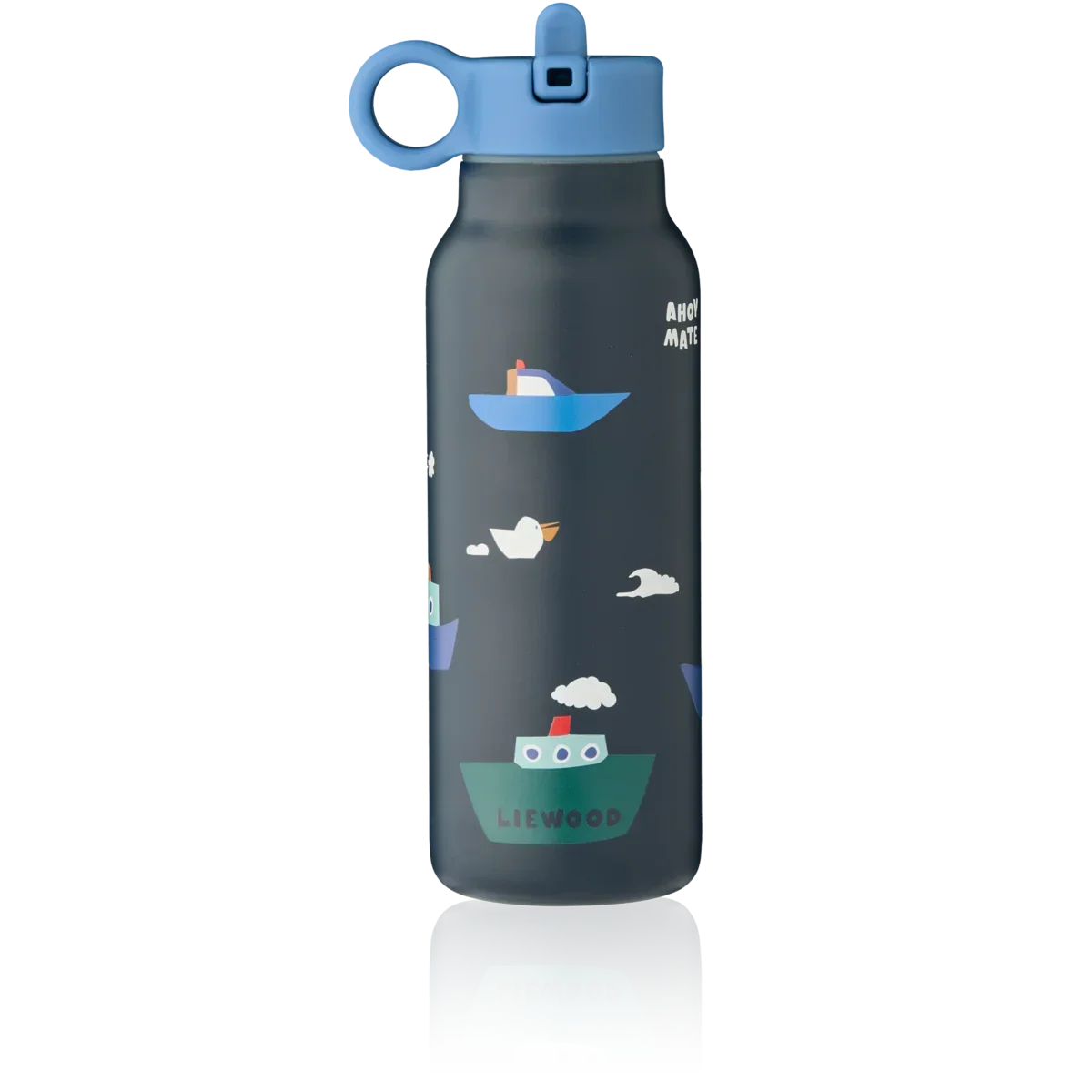 LIEWOOD Falk Trinkflasche für Kinder – 350 ml aus Edelstahl "Sailing / Classic navy"