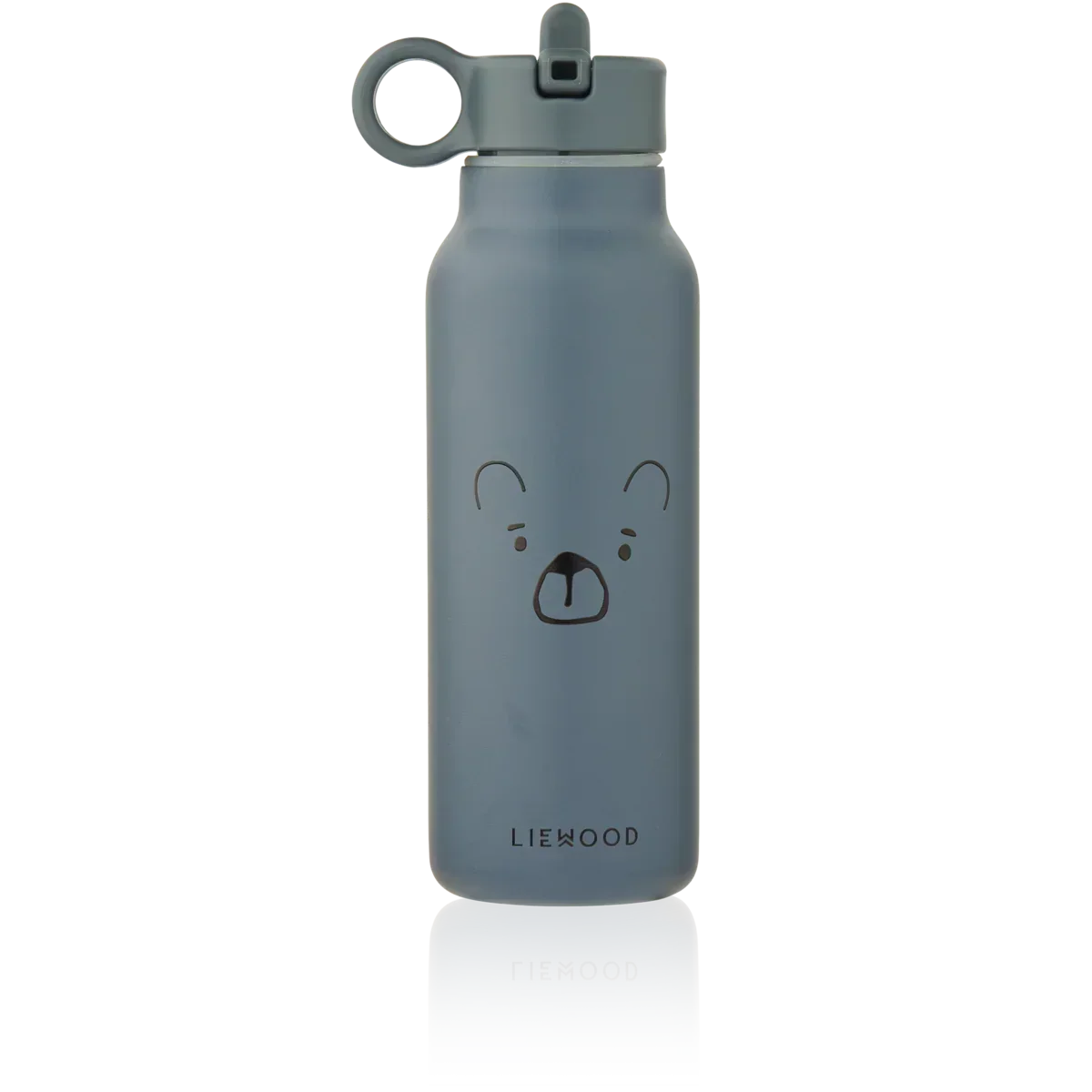 LIEWOOD Kinder Trinkflasche – 350 ml aus Edelstahl Falk "Mr bear whale blue"
