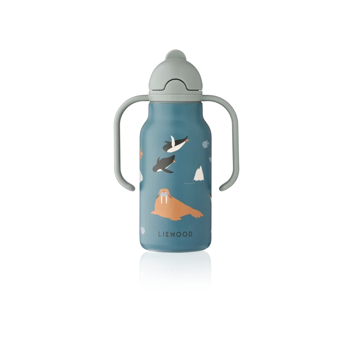 LIEWOOD Kinder Trinkflasche – 250 ml aus Edelstahl Kimmie "Arctic Sea / Ocean view"