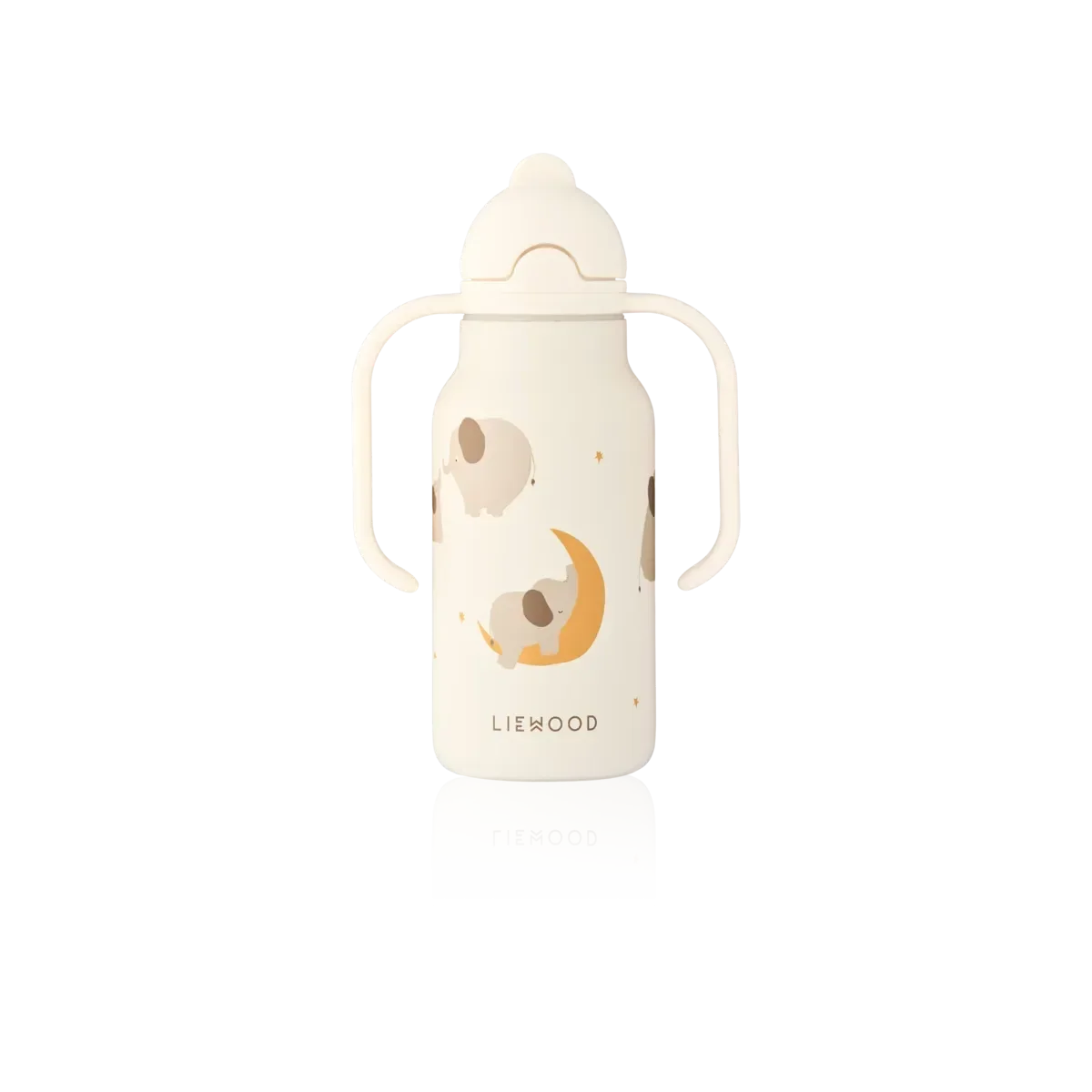 LIEWOOD Kinder Trinkflasche – 250 ml aus Edelstahl Kimmie "Elephant / Creme de la creme"