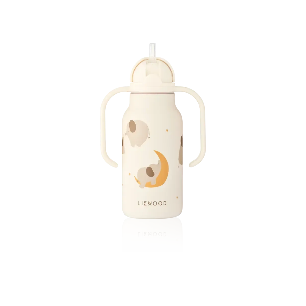 LIEWOOD Kinder Trinkflasche – 250 ml aus Edelstahl Kimmie "Elephant / Creme de la creme"