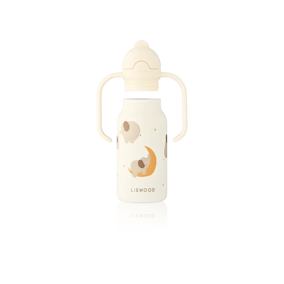 LIEWOOD Kinder Trinkflasche – 250 ml aus Edelstahl Kimmie "Elephant / Creme de la creme"
