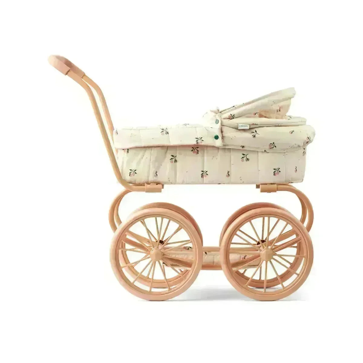 LIEWOOD Adaline Puppenwagen für Kinder "Peach / Sea shell"