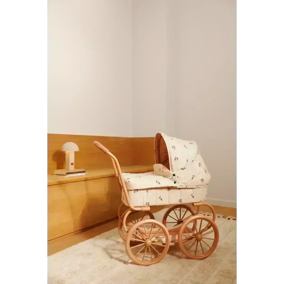 LIEWOOD Adaline Puppenwagen für Kinder "Peach / Sea shell"