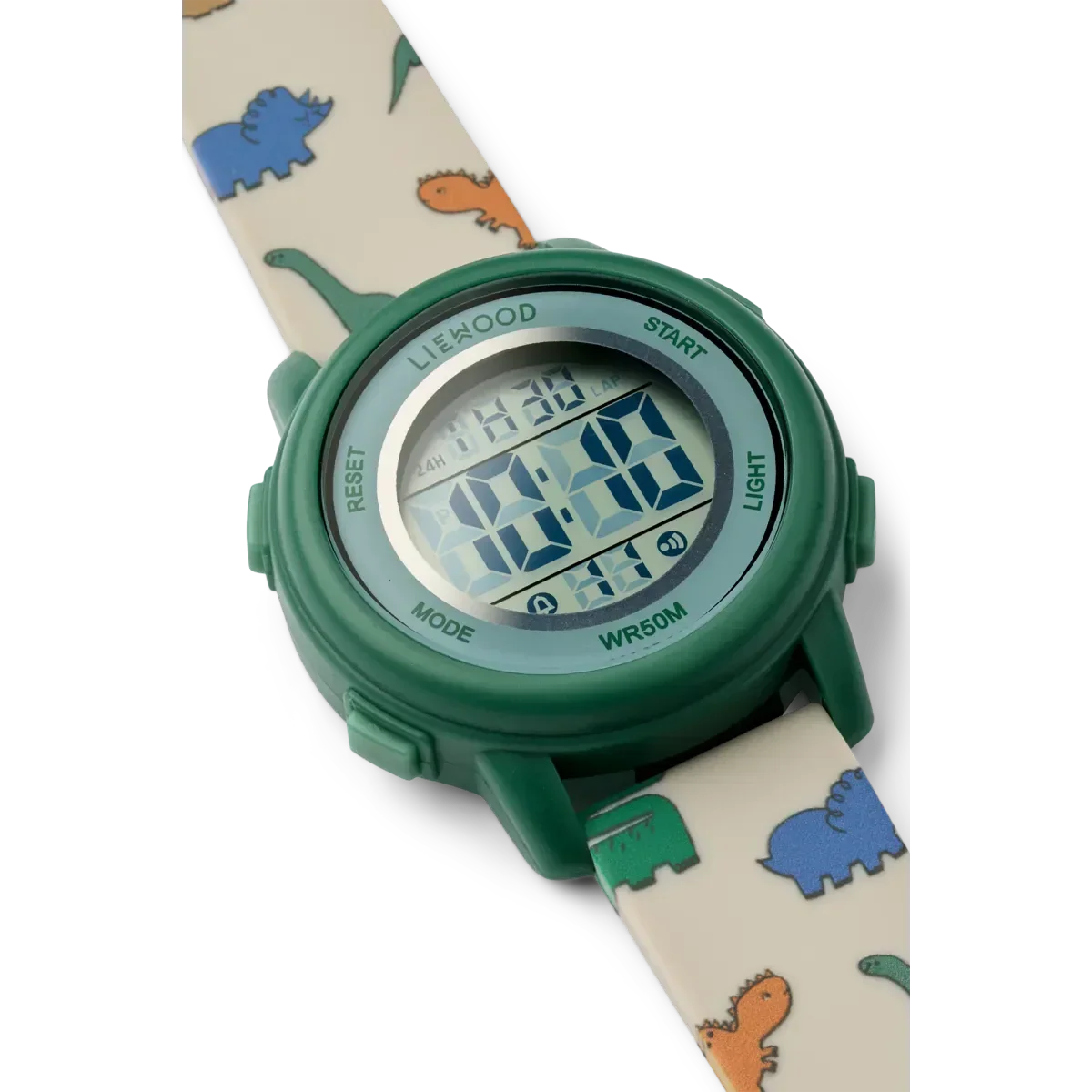 LIEWOOD Sussi Kinder-Armbanduhr "Dinosaurs / Mist"