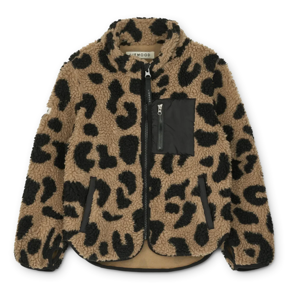 LIEWOOD Nolan Fleecejacke für Kinder "Mega leo / Oat mix"