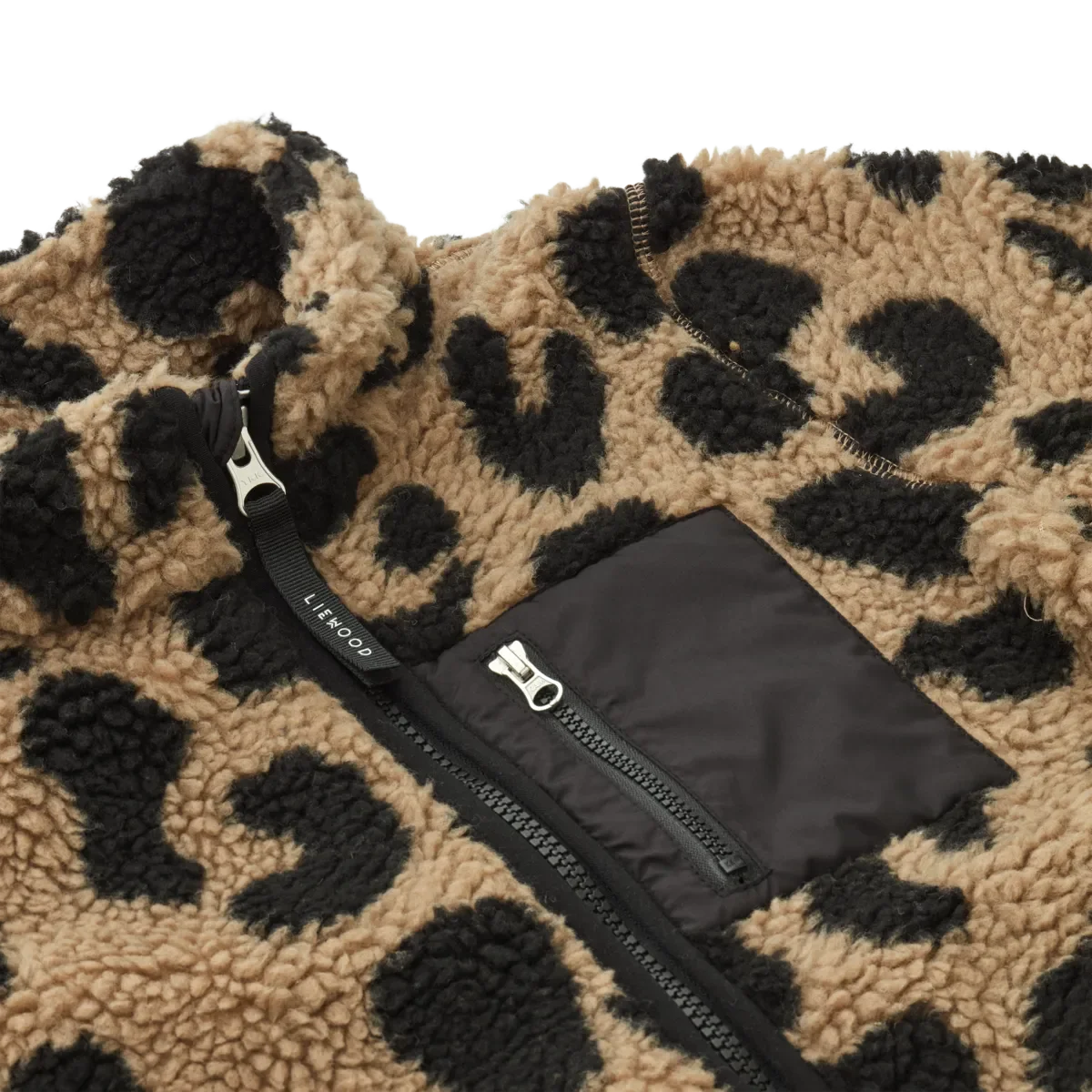 LIEWOOD Nolan Fleecejacke für Kinder "Mega leo / Oat mix"