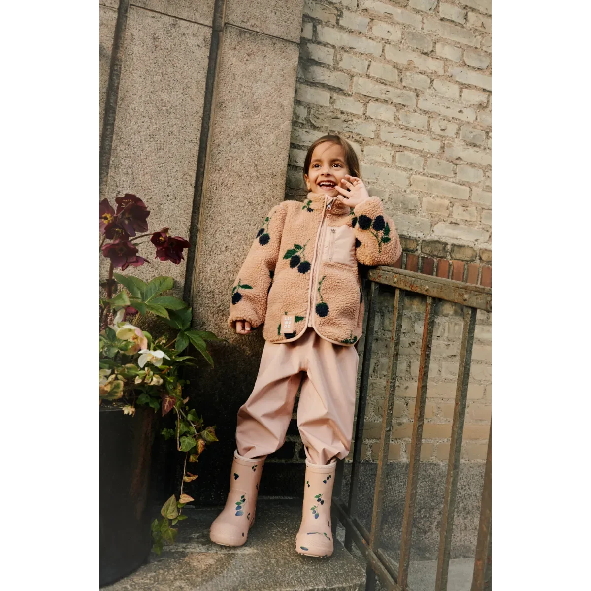 LIEWOOD Nolan Fleecejacke für Kinder "Berry / Pale Tuscany"