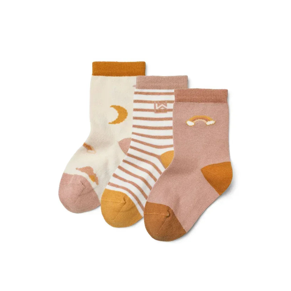 LIEWOOD Socken für Kinder 3er‑Pack Silas