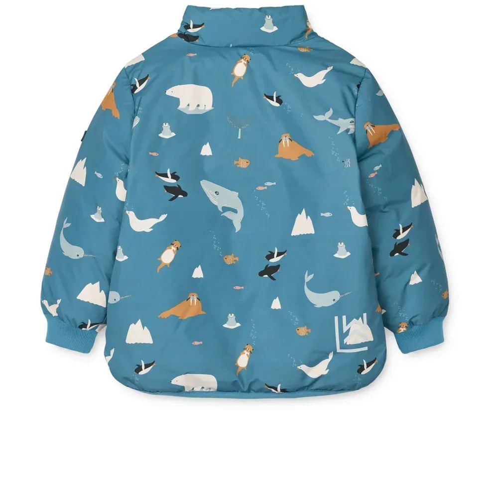 LIEWOOD Brantley gefütterte Jacke für Kinder "Arctic Sea / Ocean view"