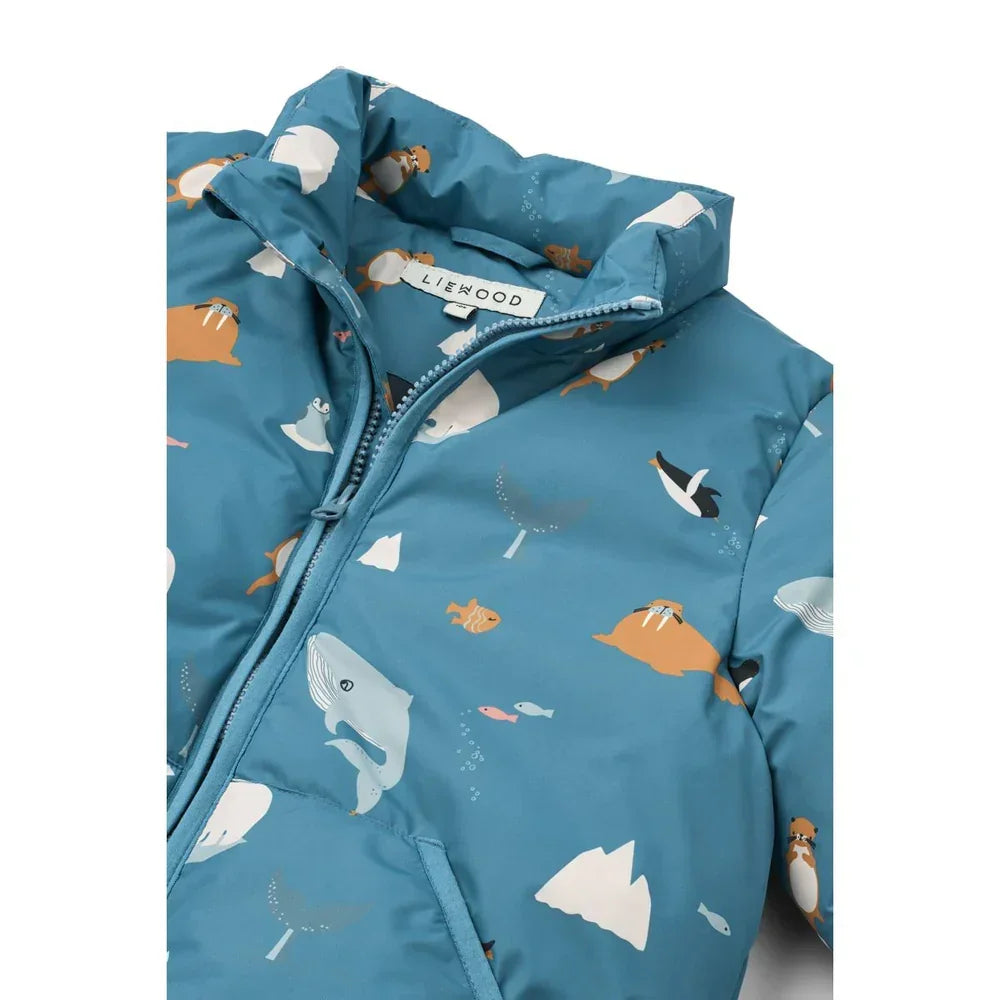 LIEWOOD Brantley gefütterte Jacke für Kinder "Arctic Sea / Ocean view"